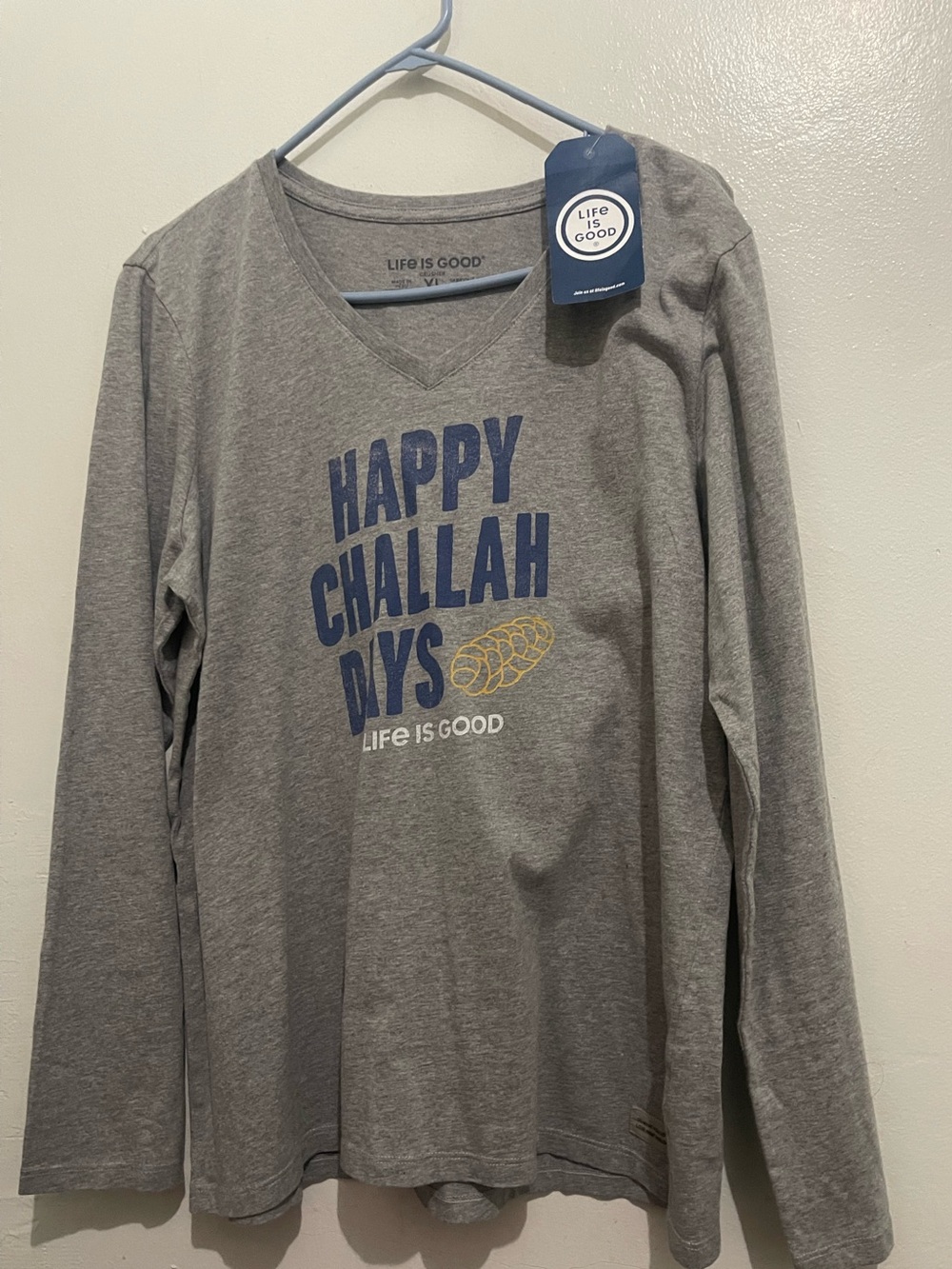 Life is Good Crusher Tee Women's Happy Challah Days Size XL